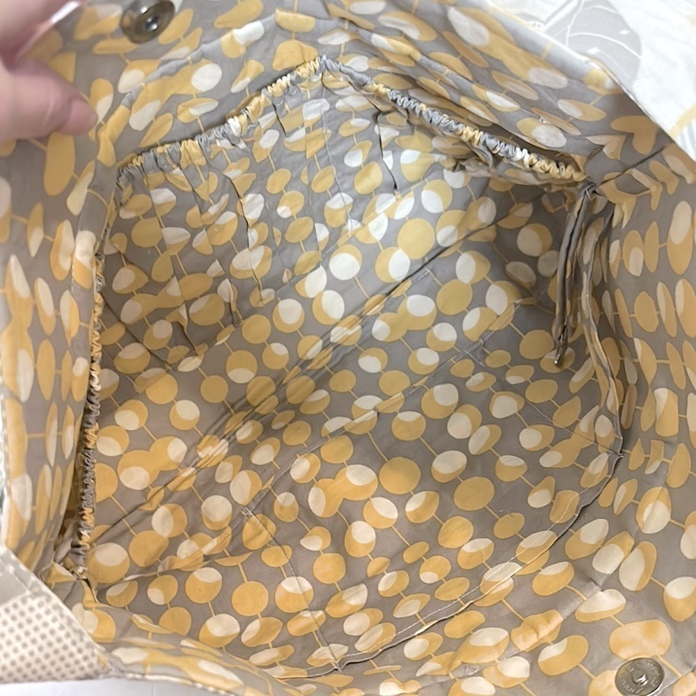 Amy Butler Floral Patterned CROSSBODY Bag - Yellow/ Gray by BAGENVY HANDBAGS EUC - Picture 8 of 16